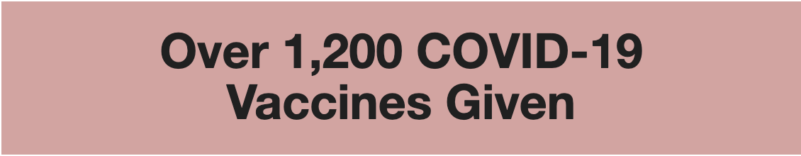 Over 1,200 COVID-19 Vaccines Given